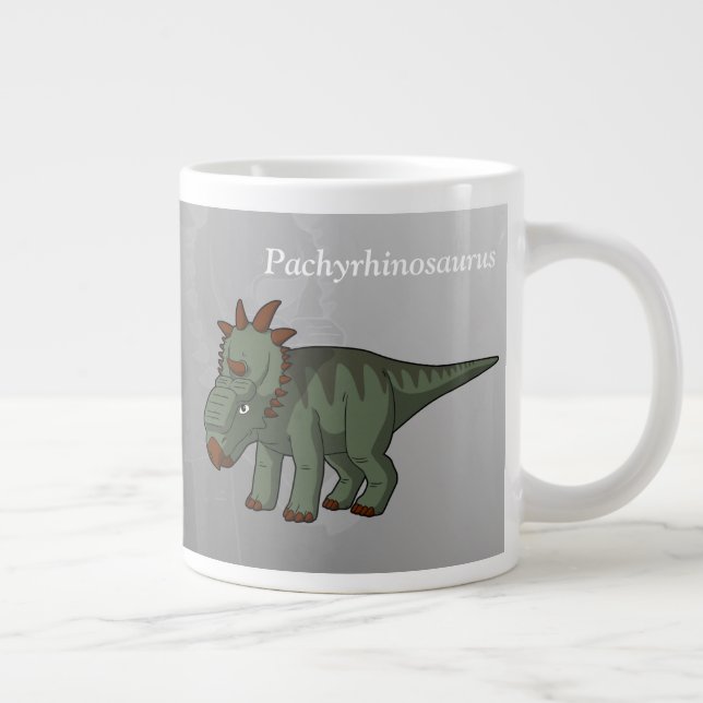 Caneca De Café Grande Pachyrhinosaurus Dinossaur (Direita)