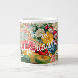 Caneca De Café Grande Pacote de sementes vintage engraçado para jardinei
