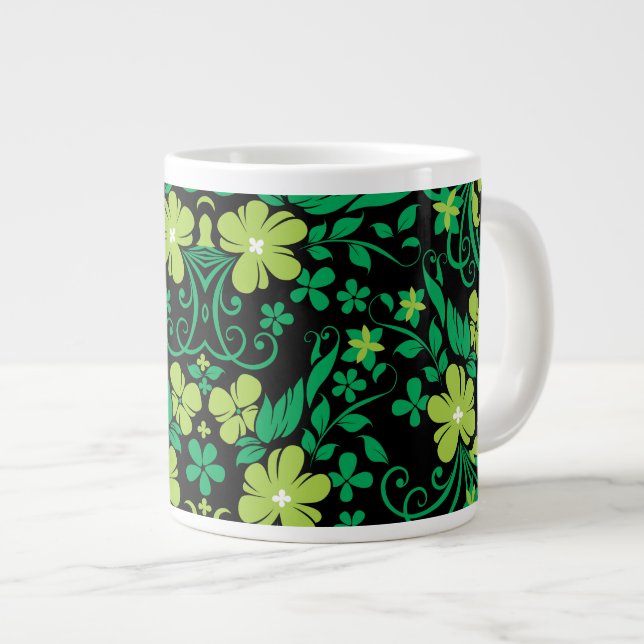 Caneca De Café Grande Padrão 18 Jumbo Mug (Frente Esquerda)