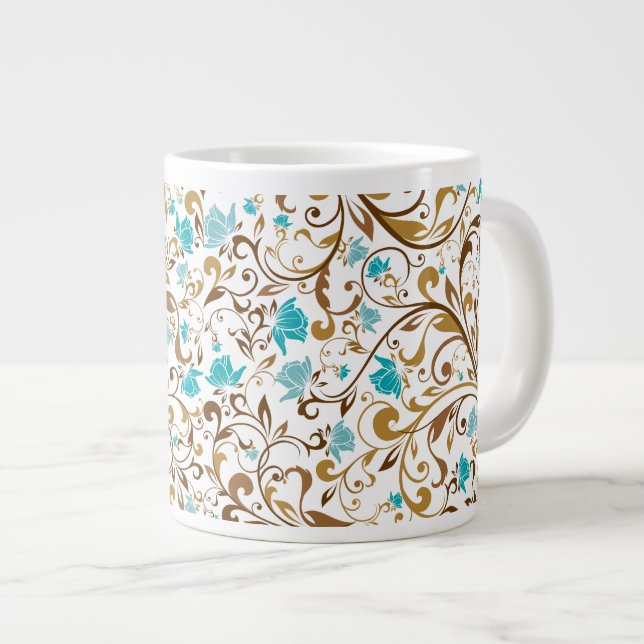 Caneca De Café Grande Padrão 33 Jumbo Mug (Frente Esquerda)