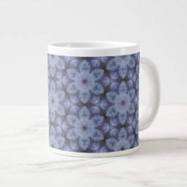 Caneca De Café Grande Padrão Azul