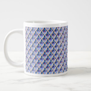 Caneca De Café Grande Padrão de Azulejo Zellige Marroquino