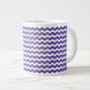 Caneca De Café Grande Padrão de Chevron de Mancha de Aroma