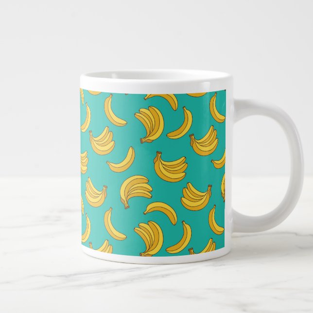 Caneca De Café Grande Padrão de diversão de Fruta de Banana (Direita)