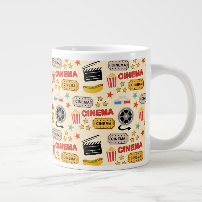 Caneca De Café Grande Padrão de diversão do cinema (Direita)