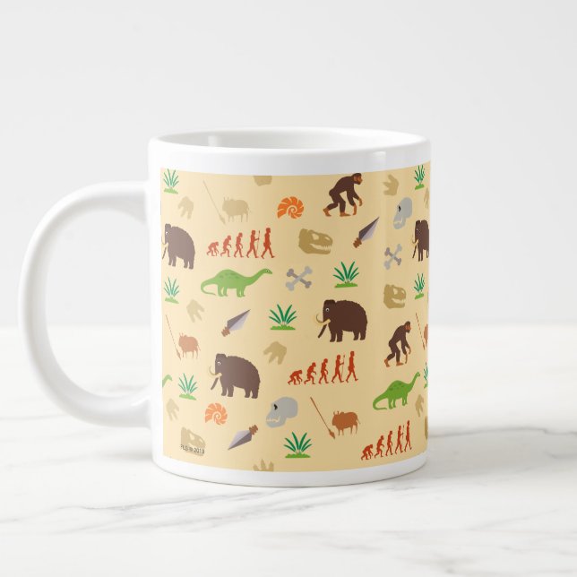 Caneca De Café Grande Padrão de evolução (Esquerda)