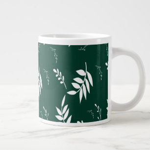 Caneca De Café Grande padrão de folha