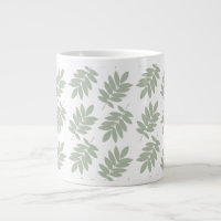 Padrão de Folha de Idoso Verde+Branco
