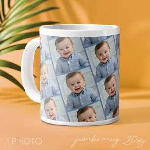 Caneca De Café Grande Padrão de Foto de Família em Impressão Total - Ima