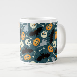 Caneca De Café Grande Padrão de Halloween