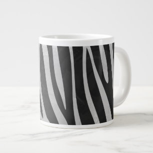 Caneca De Café Grande Padrão de impressão animal da Trendy Zebra criad