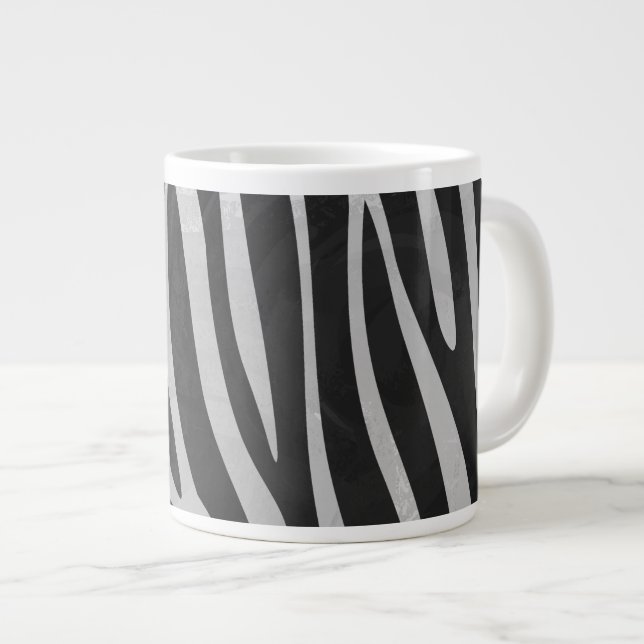 Caneca De Café Grande Padrão de impressão animal da Trendy Zebra criado  (Frente Esquerda)