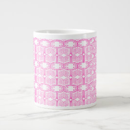 Caneca De Café Grande Padrão de Livro de Endpaper