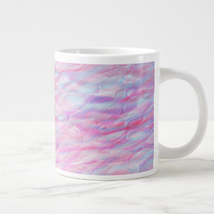 Caneca De Café Grande padrão de onda abstrato