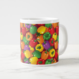 Caneca De Café Grande Padrão de Pimenta de Bell