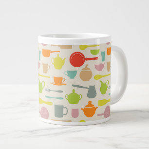 Caneca De Café Grande Padrão de pratos