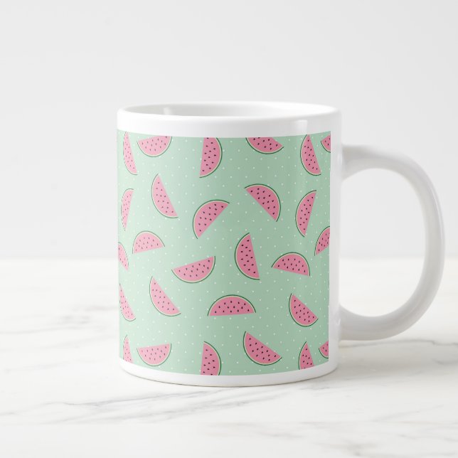 Caneca De Café Grande Padrão de proteção de pintura de Fruta tropical (Direita)