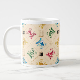 Caneca De Café Grande Padrão do Ornamentado HOGWARTS™ House Crests