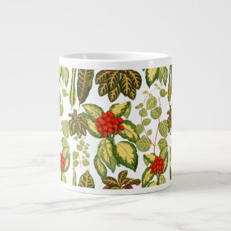 Caneca De Café Grande Padrão elegante da planta da selva urbana