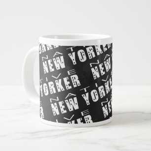 Caneca De Café Grande Padrão original do New Yorker