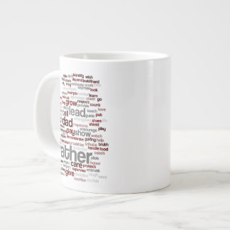 Caneca De Café Grande Padre Cloud Word Mug
