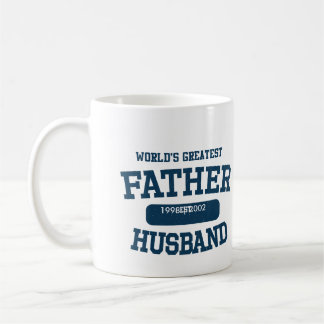 Caneca De Café Grande Padre Husband Mug da Palavra Personalizada