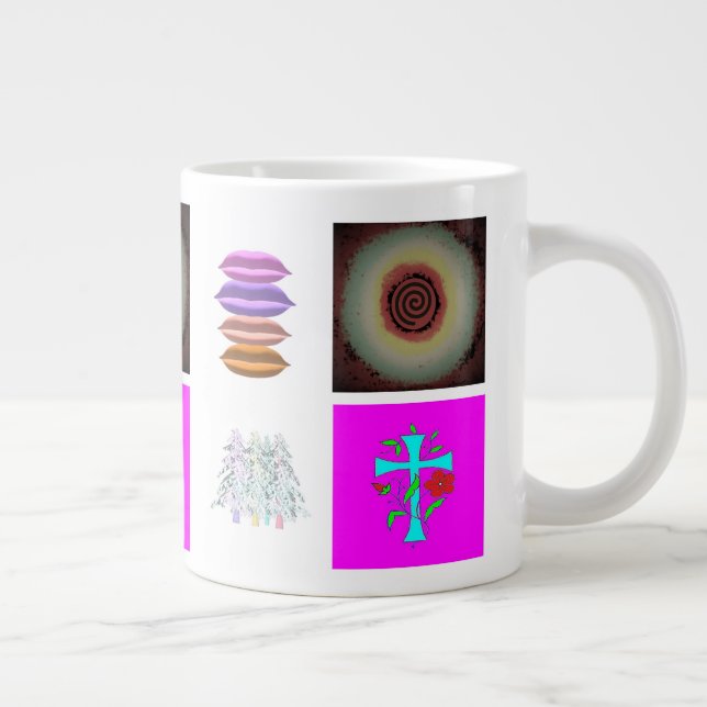 Caneca De Café Grande Padrões e arte muito variada (Direita)