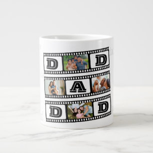 Caneca De Café Grande Pai Café Mug Personalizado com 4 fotografias!