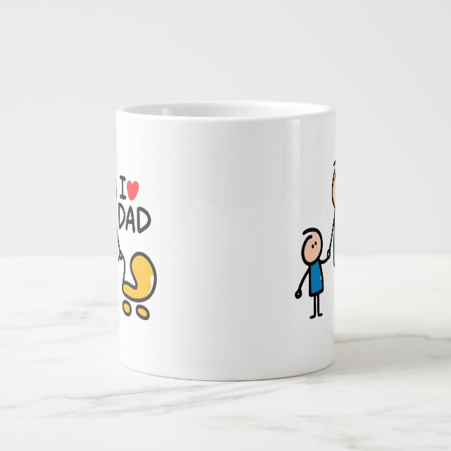 Caneca De Café Grande Pai de amor (Frente)