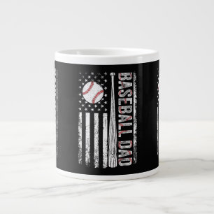 Caneca De Café Grande Pai de Beisebol Bandeira Americana Dia dos Pais Pa