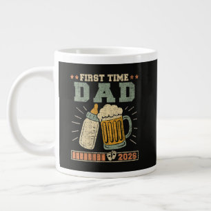 Caneca De Café Grande Pai de Primeira Vez 2026 Esperando Bebê Engraçado
