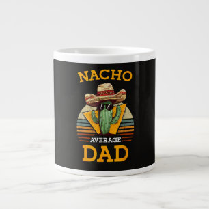 Caneca De Café Grande Pai Não Médio Nacho Engraçado