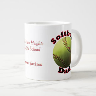 Caneca De Café Grande Pai Ortopolado Softball