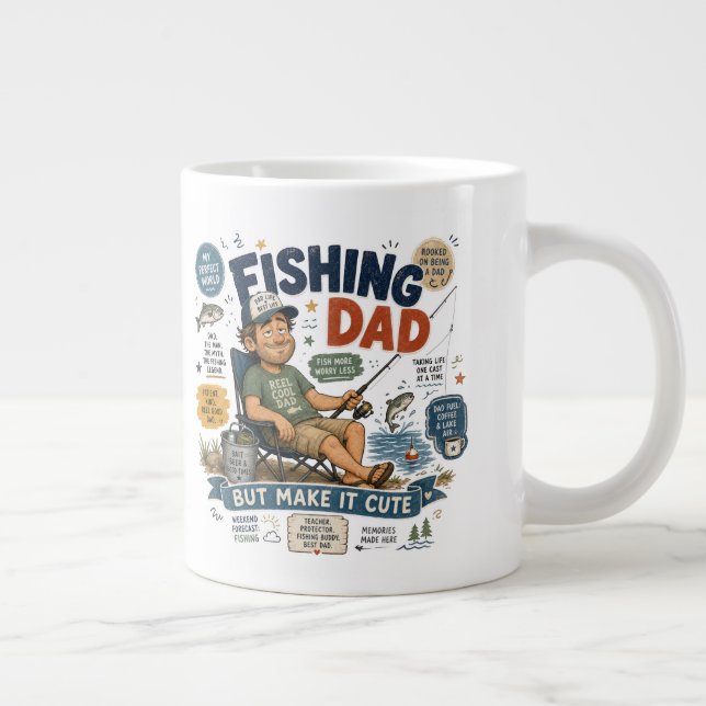 Caneca De Café Grande Pai Pescador  (Direita)