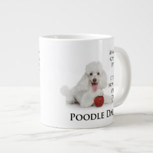 Caneca De Café Grande Pai Poodle Jumbo Mug