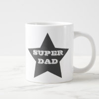 PAI SUPER | Cinza Star Jumbo Mug
