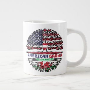 Caneca De Café Grande País de Gales Welsh EUA EUA EUA EUA Árvore dos Est
