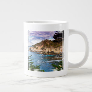 Caneca De Café Grande Paisagem de Cliff Costeiro