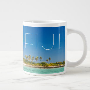 Caneca De Café Grande Paisagem do Mar do Blue Lagoon, Fiji