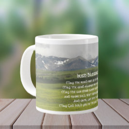 Caneca De Café Grande Paisagem do Vale Verde da Irlanda