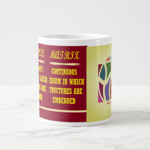 Caneca De Café Grande Palavras do tipo educação do tipo design