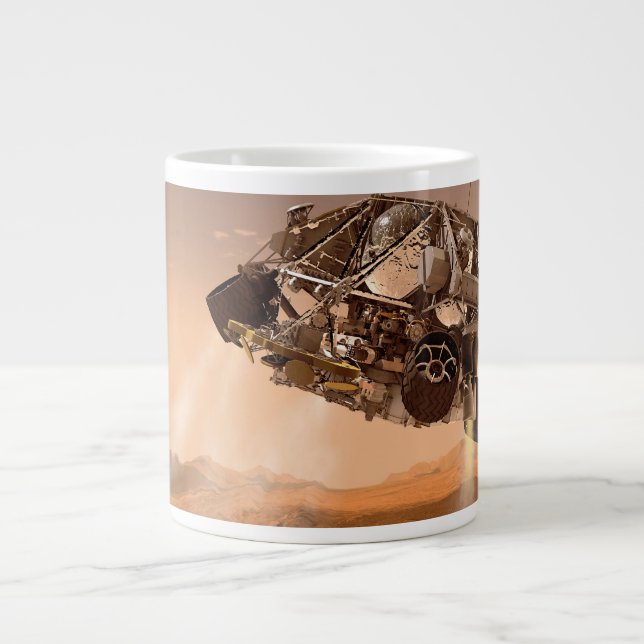 Caneca De Café Grande Palco Rover & Descent Para O Laboratório De Ciênci (Frente)