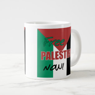 Caneca De Café Grande Palestina Livre Agora Bandeira Palestina