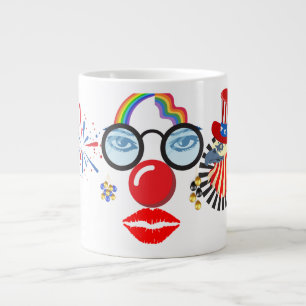 Caneca De Café Grande Palhaço colorido