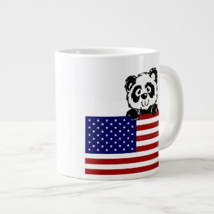 Caneca De Café Grande Panda Patriótica