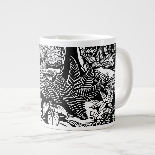 Caneca De Café Grande Panelas de Arte Paisagem Stanley Park Forest Art M (Frente Esquerda)