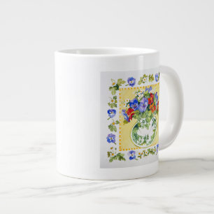 Caneca De Café Grande Pansies - Nasturtios 2013