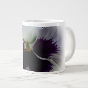 Caneca De Café Grande Pansos roxos e brancos