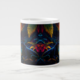 Caneca De Café Grande Pantera junto a uma cachoeira