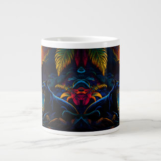 Caneca De Café Grande Pantera junto a uma cachoeira
